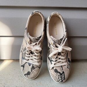 Cole Haan Snake Print Sneakers